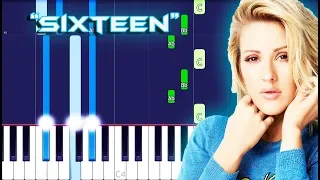 Download Ellie Goulding - Sixteen Piano Tutorial EASY MP3