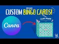 How To Create Custom Bingo Cards with Canva Easy DIY Bingo Card Tutorial
