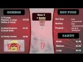 Concession Menu for Hillsborough Cinemas