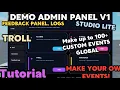 How to make Admin Panel Demo In studio Lite - tutorial guide