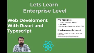 Setup React web development environment
