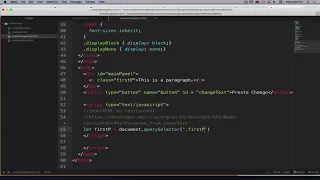 JavaScript setting up for the MadLibs project