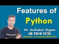 Features of Python Python Features Python Programming in Telugu
