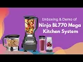 Unboxing and Demo of Ninja BL770 Mega Kitchen System Ultimate Blender Food Processor