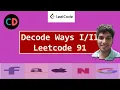 Decode Ways I Decode Ways II Leetcode 91 Leetcode 639 Live coding session