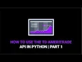 How to Use the TD Ameritrade API Part 1