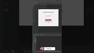 Find Square Root using python How to find square of an number using python Tkinter