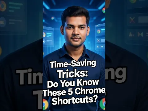 ⏱️ టైమ్ సేవ్ అవ్వాలంటే.. Chrome లో ఈ 5 ట్రిక్స్ తెలుసుకోండి!  #ChromeTricks #LearnComputerTelugu