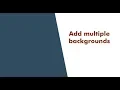 How to add multiple background images on the web page