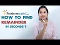 Aptitude Made Easy - Find the Remainder in seconds Math Tricks Shortcuts Basics and Methods