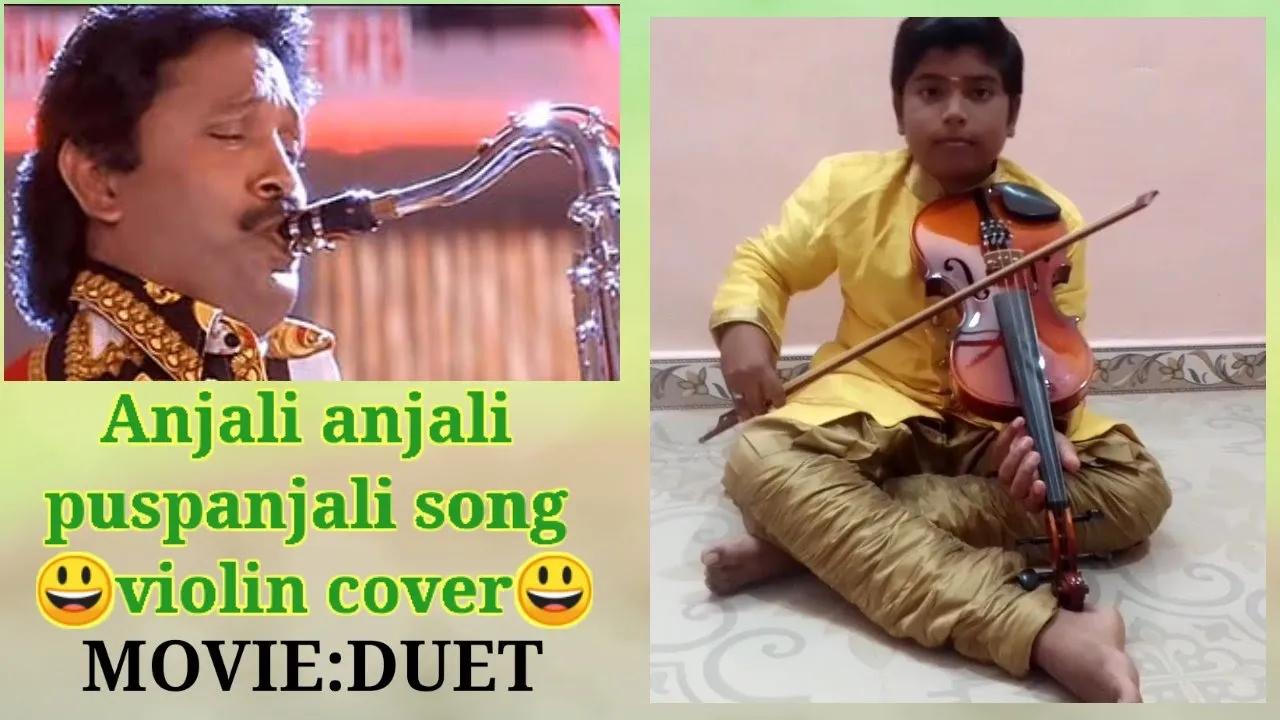 Anjali anjali song Violin cover|Carnatic music|Tamil|