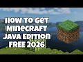 Get Minecraft Java Edition for FREE 2026