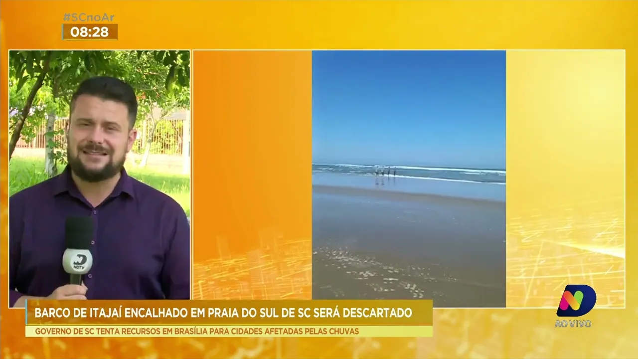 Destroços do barco encalhado na Praia do Torneiro serão descartados