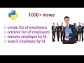 Python Employee Management using list class loops methods Subscribe