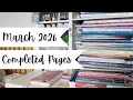 March 2026 Completed Pages