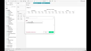 Create a table from a relational database Tableau