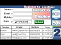 Display data in HTML table using MYSQL and PHP Insert and fetch information P - 2 Tutorial
