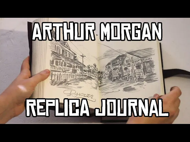 RDR2 Arthur Morgan hand-drawn replica journal