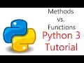 Python Programming - Method vs Function