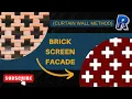 Create a Brick Screen Facade in Revit Curtain Wall Method