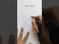 Draw Mickey Mouse easy step by step
