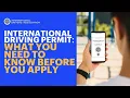 International Driving Permit What You Need to Know Before You Apply