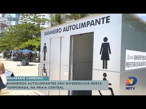 Banheiros autolimpantes são diferenciais nesta temporada na Praia Central