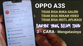 Download cara mengatasi memori internal penuh oppo a3s | cara mengatasi instal aplikasi di Oppo a3s MP3