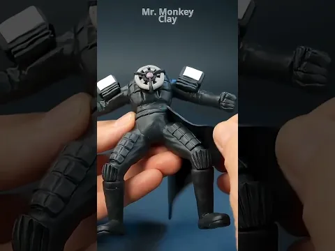 I making Titan TVMam 3.0 for Polymer Clay (Skibidi Toilet) 🚽 #fan #skibiditoilet