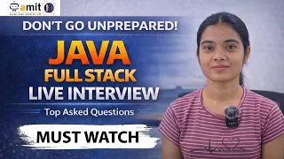 Java Full Stack mock Interview Questions 2026 Live Mock Interview