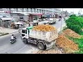 Download Lagu NICELY! Start Project LANDFILL by Expertly Skillful Driver Use Mini Dozer Pushing soil clearing land