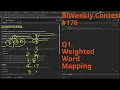 Leetcode Biweekly Contest 176 Q1 Weighted Word Mapping