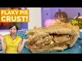 SUPER FLAKY PIE CRUST with shortening butter Thanksgiving Recipe