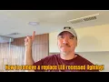How to change a LED light bulb How to remove and replace a LED recessed light fixture