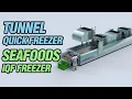 Lagu IQF Tunnel Quick Freezing Machine Quick Freezer For Seafoods,Poultry And  Pastry