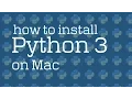 Lec 1 how to install Python 3 on Mac Recording