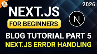 Next js Error Handling Tutorial error tsx Explained App Router Next js Full Course Part 5