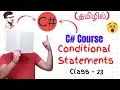 C Conditional Operator Full Course C Course in Tamil Class - 23