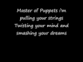 Download Lagu Master of Puppets Lyrics By Metallica