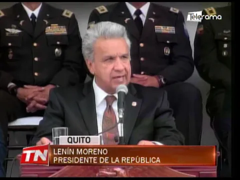 Presidente Moreno ratificó su respaldo a la policía nacional