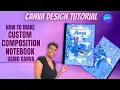 HOW TO MAKE CUSTOM COMPOSITION NOTEBOOKS POP OUT RIPPED PAPER HOLE EFFECT