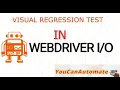 Visual Regression Test in WebdriverIO WedbriverIO wdio-image-comparison-service