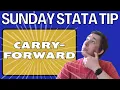 2 Minute Stata Tip on Filling-In Data Using Carryforward