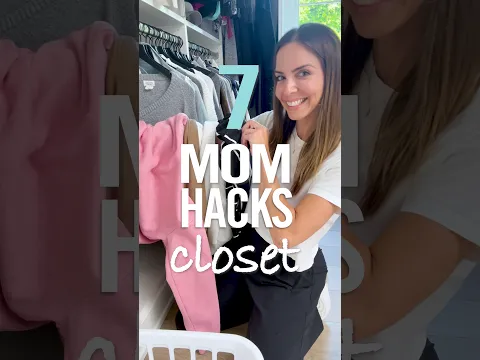 7 MOM HACKS℠ | Closet Organization #shorts #satisfying