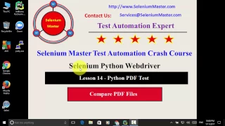 Lesson 14 Python PDF Test Compare PDF Files
