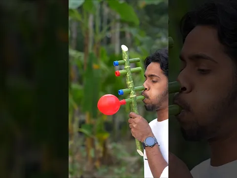 Amazing Bamboo Craft & Cute Balloon launcher | Bamboo art