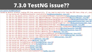 How to Solve org testng TestNGException Loading DTD from Unsecured URLs