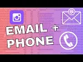 Find Email Addresses and Phone Numbers of Instagram Followers - its REAL