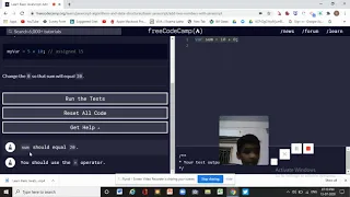 Learn Basic JavaScript Add Two Numbers with JavaScript freeCodeCamp org