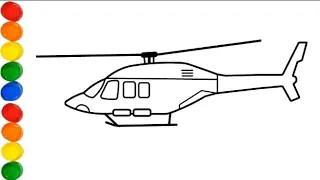 How To Draw A HELICOPTER Easy Helicopter Drawing step by step